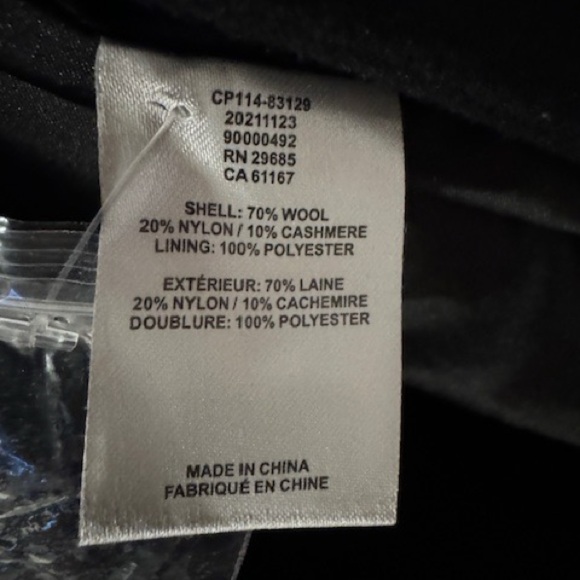 Pendleton Women's Uptown Long Wool Coat - Size 10 / Petite / Black - Picture 6 of 6